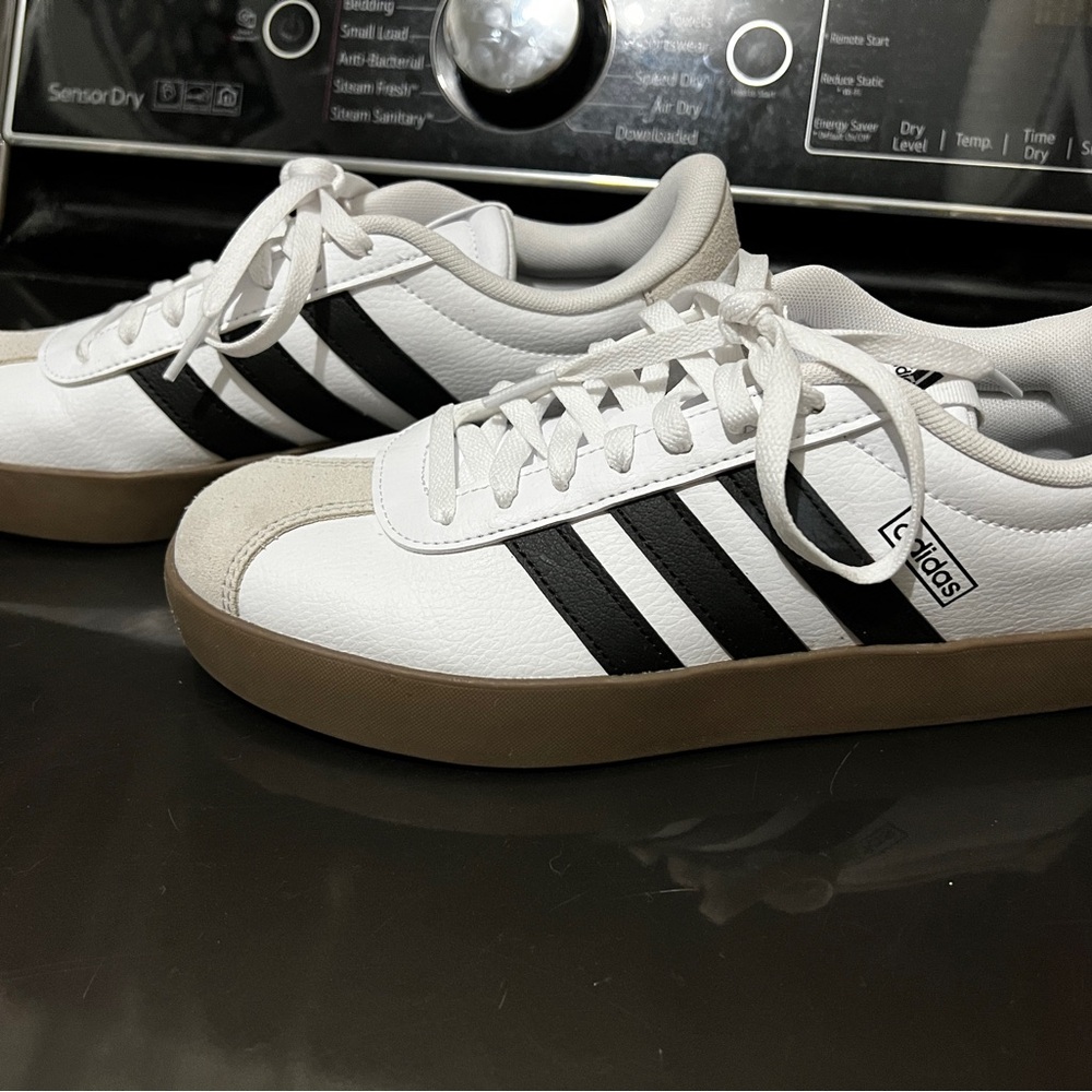 Adidas White and Black Classic Sneakers